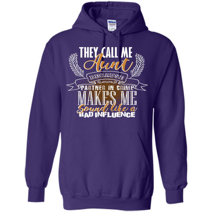 Funny Aunt T-shirt They Call Me Aunt Purple