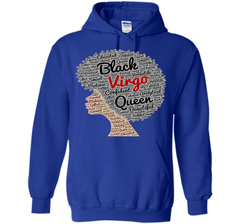 Virgo T-Shirt Black Women T-shirt Royal