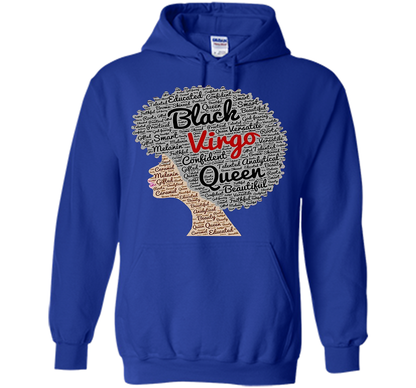 Virgo T-Shirt Black Women T-shirt Royal