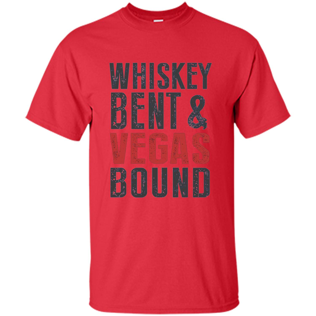 Whiskey Bent And Vegas Bound T-shirt Bachelor tshirt Red