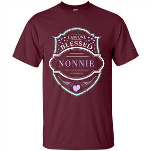 Grandma T-shirt I Am One Blessed Nonnie