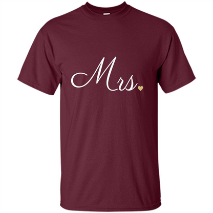 Mrs. Wedding T-shirt Maroon