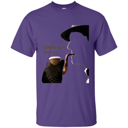 Sherlock Rocks T-shirt Purple