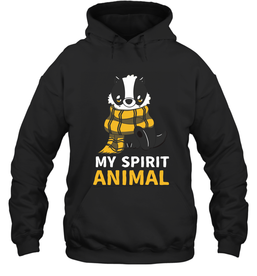 Hufflepuff - My Spirit Animal Harry Potter Hoodie Hoodie Black
