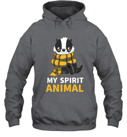 Hufflepuff - My Spirit Animal Harry Potter Hoodie Hoodie Dark Heather