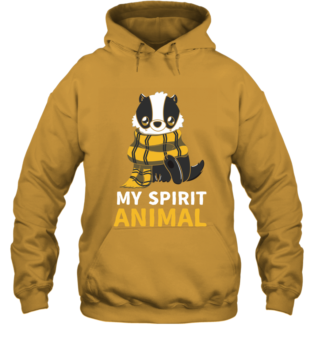 Hufflepuff - My Spirit Animal Harry Potter Hoodie Hoodie Gold