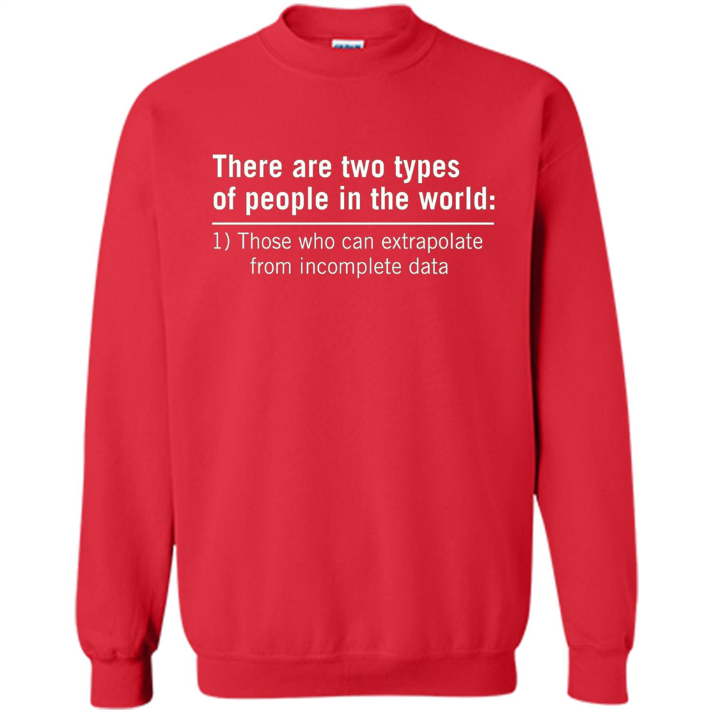 Funny T-shirt There Are Tow Types Of Pepple In The World Red