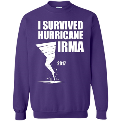 I Survived Hurricane Irma Graphic T-shirt Orange