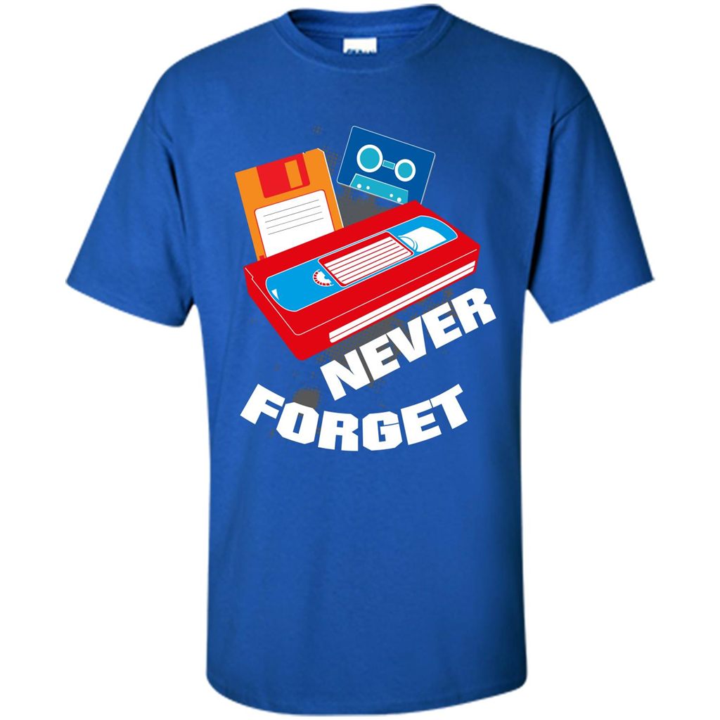 Floppy Disk Vhs 90s 80s T-shirt Never Forget Royal