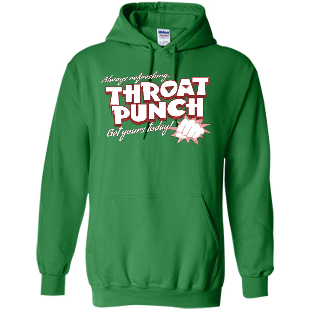 Distressed Refreshing Throat Punch Get Your Today T-Shirt Irish Green