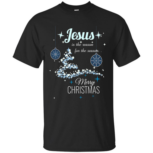 Christmas T-Shirt Jesus Is The Reason For The Season Black