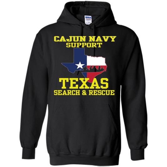 Cajun Navy Support Texas Search And Rescue T-shirt Black