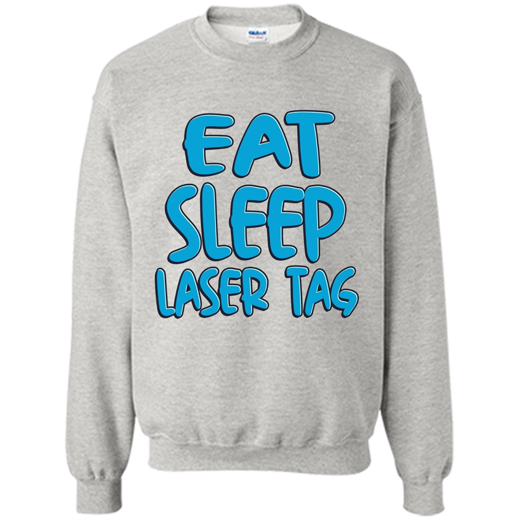 Eat Sleep Laser Tag T-shirt Ash