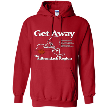 Get Away To Upstate New York T-shirt Red