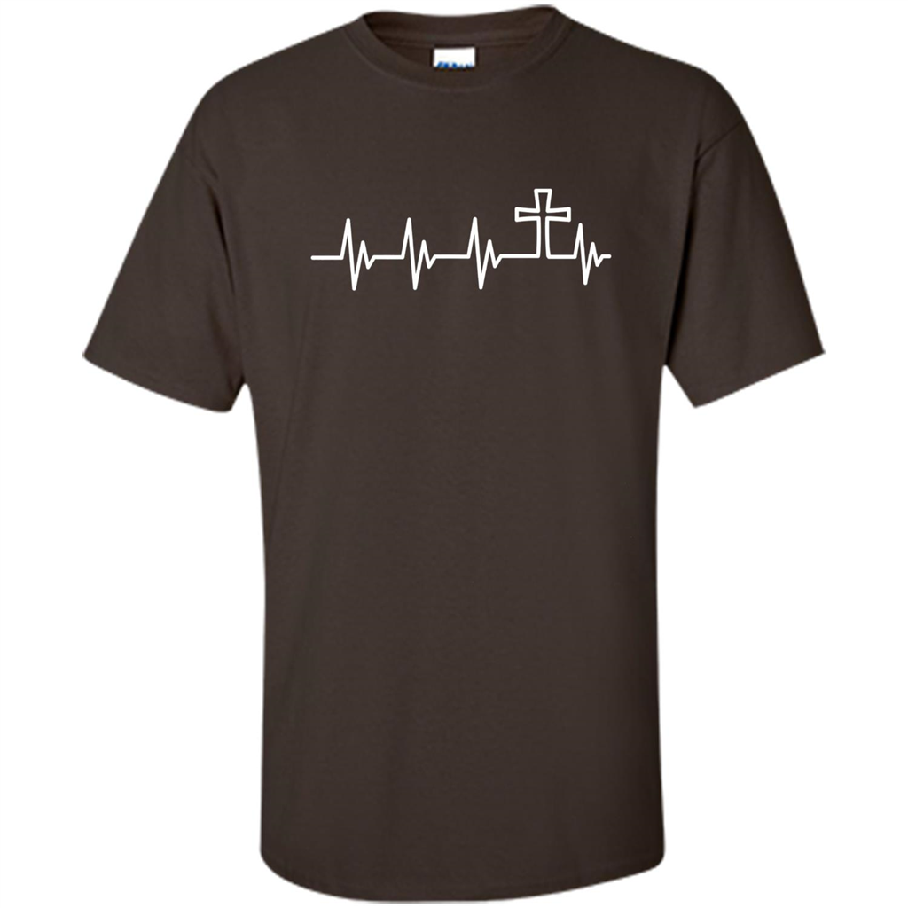 Christian T-shirt Heartbeat Dark Chocolate
