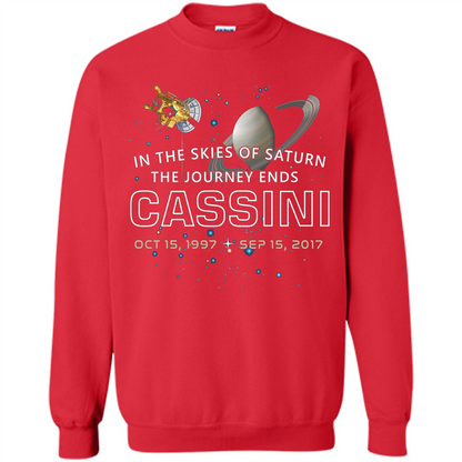 Cassini Spacecraft: End Of Mission At Saturn T-shirt Red