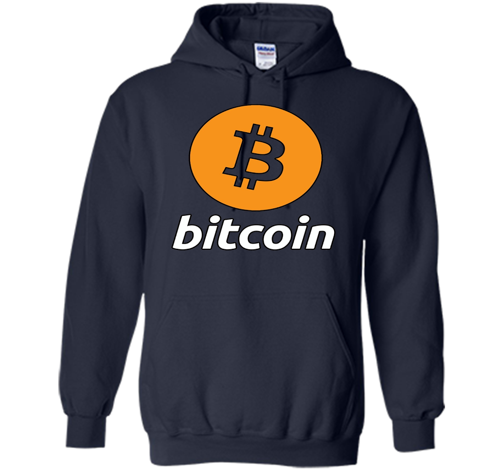 Bitcoin Logo Cryptocurrency BTC T-shirt Navy