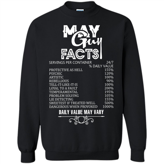 May Guy Facts T-shirt Black