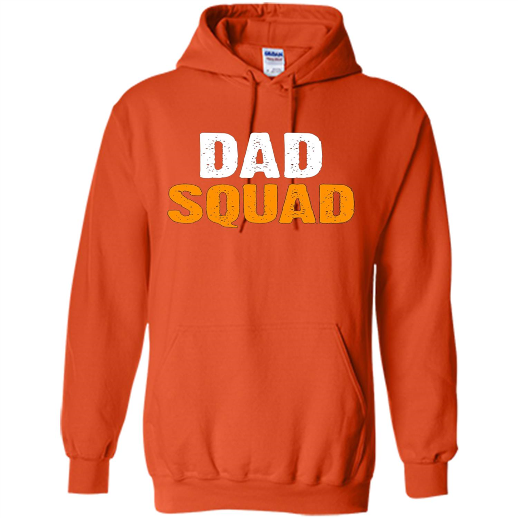 Fathers day T-shirt DAD Squad Funny T-Shirt Orange