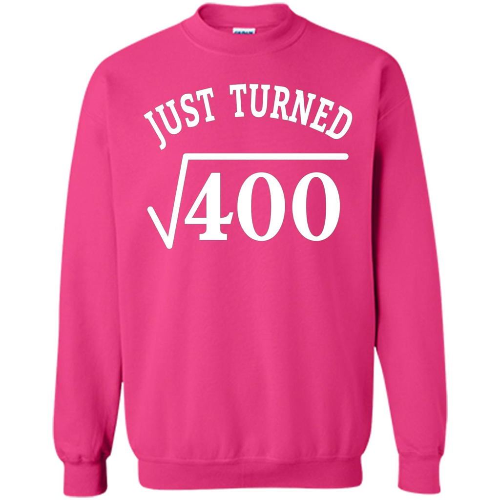 Birthday Gift T-shirt 20 Years Old Just Turn Square Root 400 T-shirt Heliconia