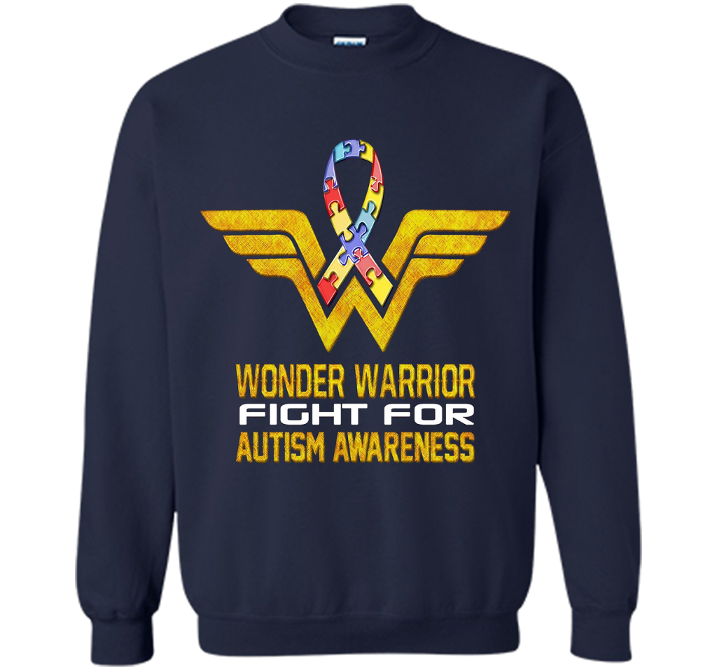 Wonder Warrior Fight For Autism Awareness T-shirt Navy
