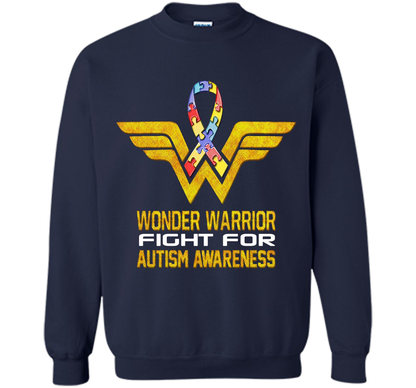 Wonder Warrior Fight For Autism Awareness T-shirt Navy