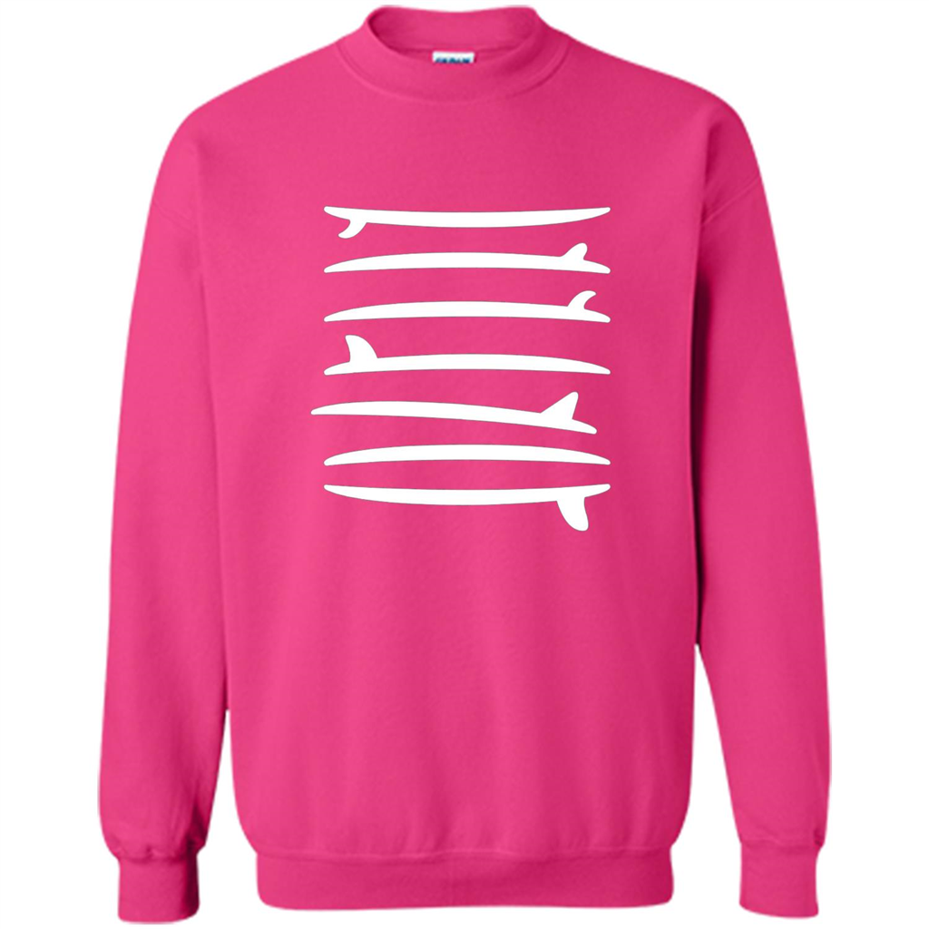 Surfing T-shirt The Longboard Single Fin Surfer T-shirt Heliconia