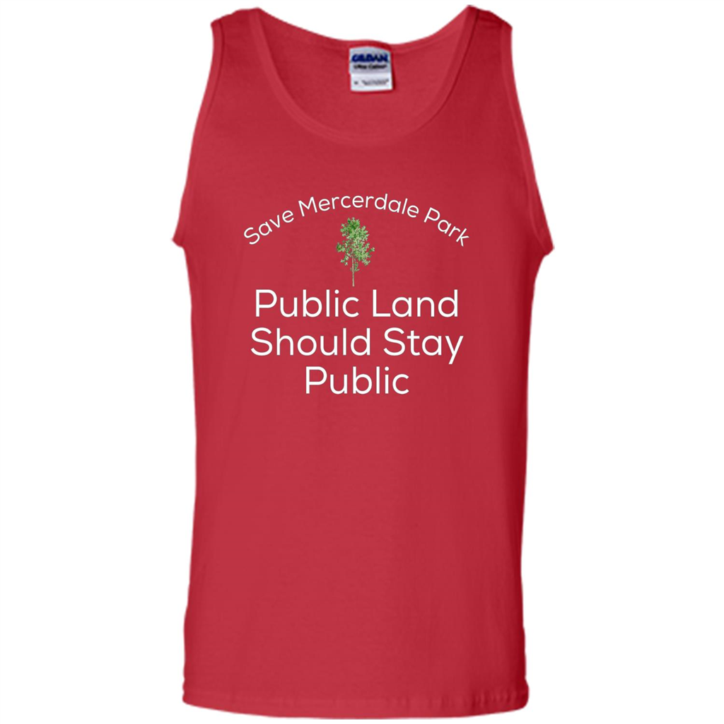 Save Mercerdale Park Public Land Should Stay Public T-shirt Red
