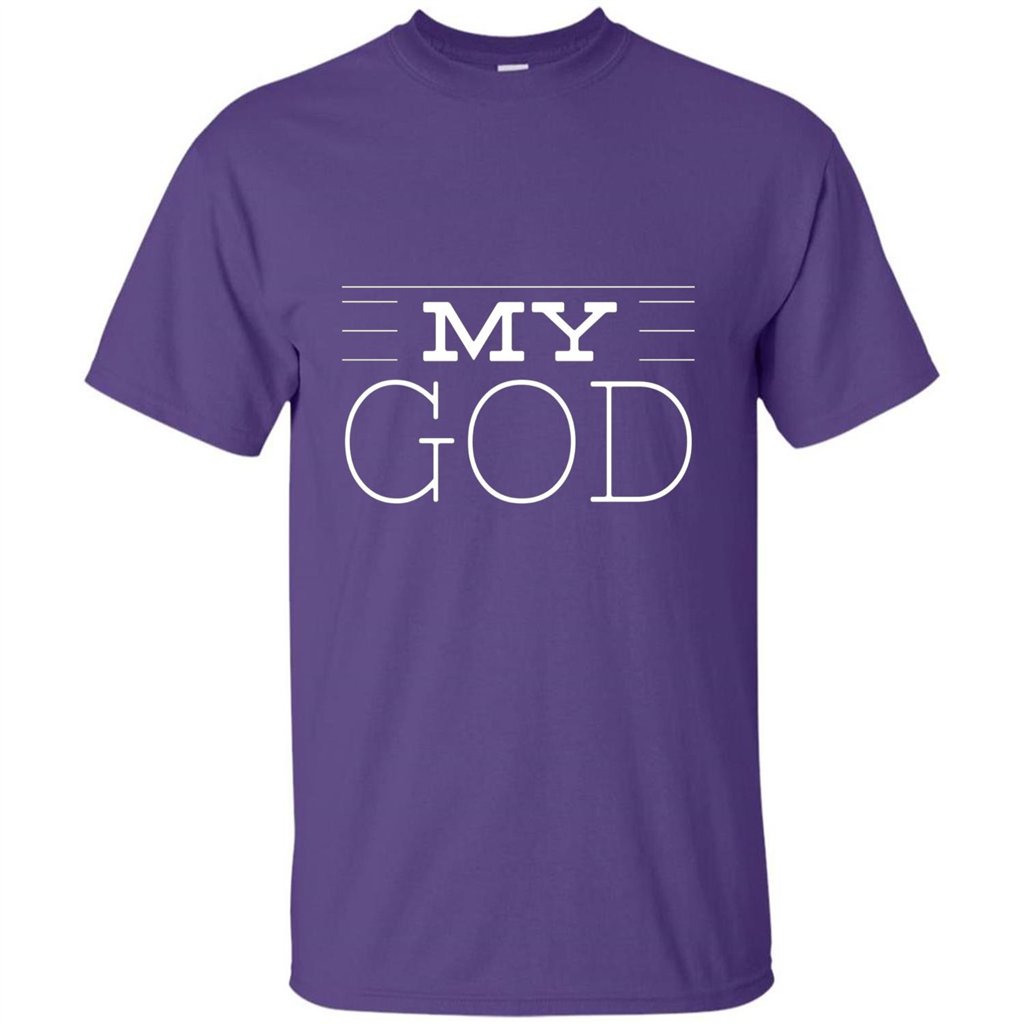 Christian T-shirt My God Purple