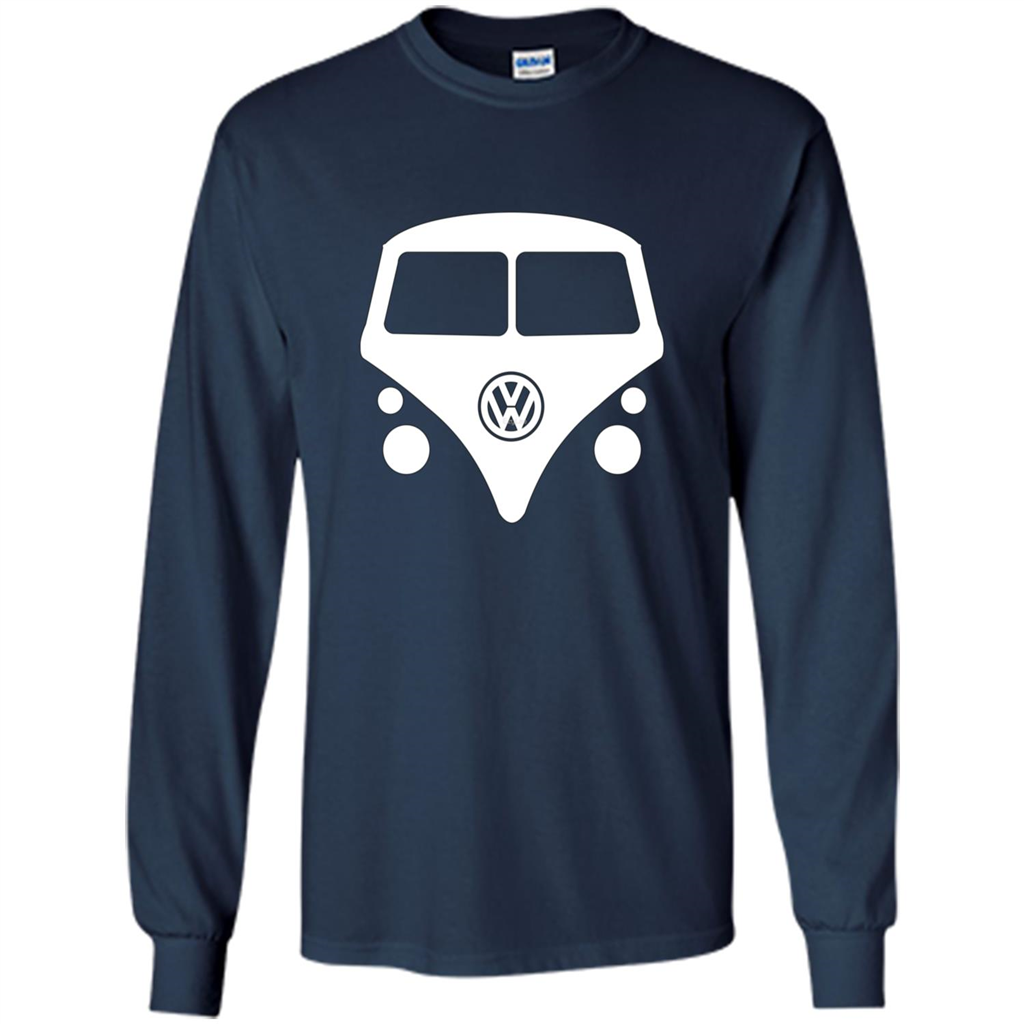 Car Lover T-shirt Split Window Kombi T-shirt Navy