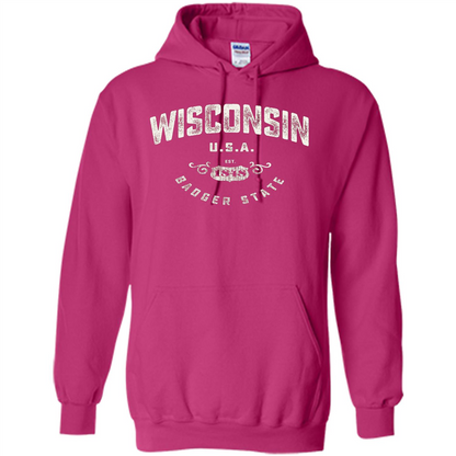 Wisconsin Badger State T-shirt Heliconia