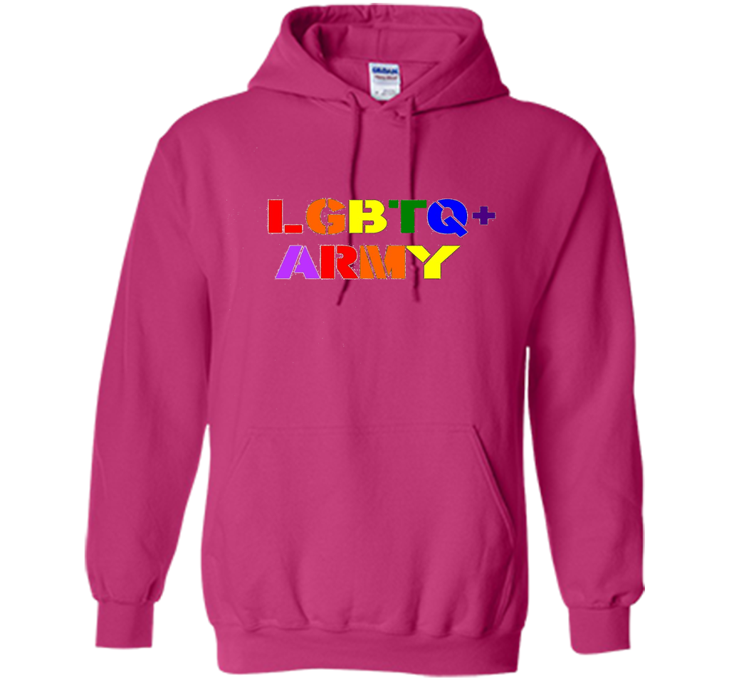 LGBTQ+ Army T-Shirt cool shirt Heliconia