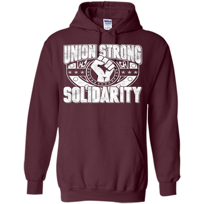 Union Strong Solidarity T-shirt Maroon