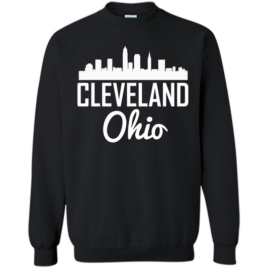 Cleveland Ohio Skyline T-shirt Black