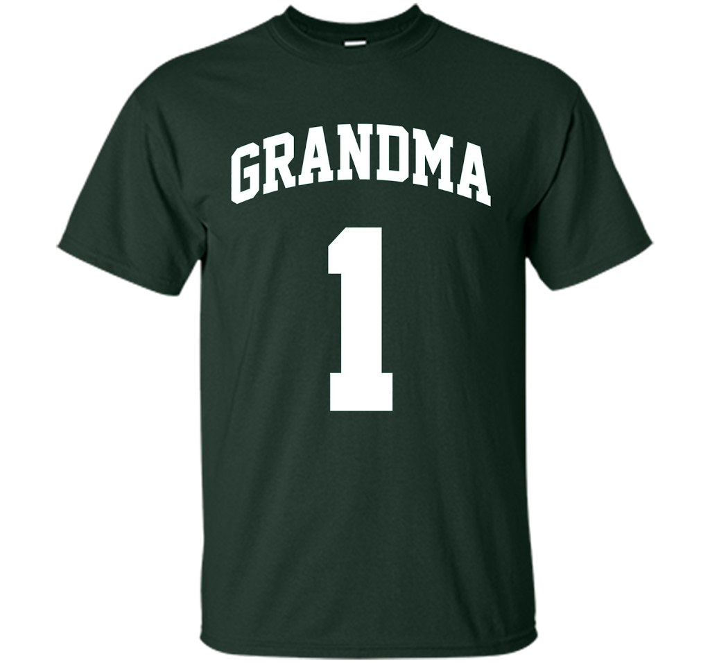 Number One Grandma T-Shirt shirt Forest Green