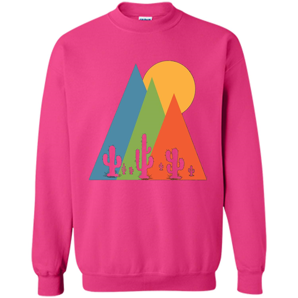 Cactus, Mountain and Sun T-shirt Heliconia