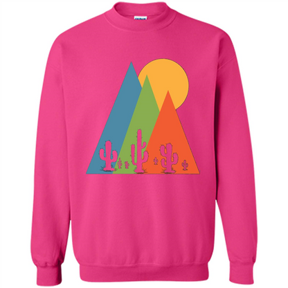 Cactus, Mountain and Sun T-shirt Heliconia