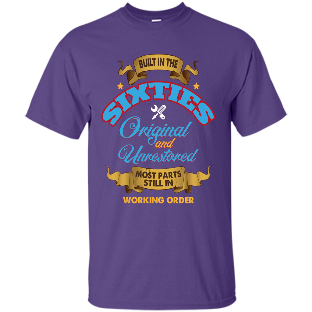 Built in 60s Original and Unrestored Most Parts Still In Working Order T-shirt Purple