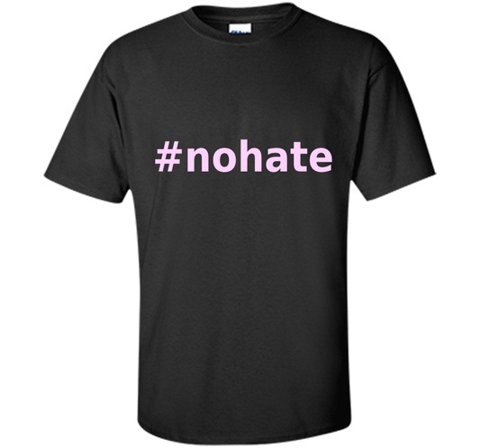 Charlottesville no hate t-shirt shirt Black