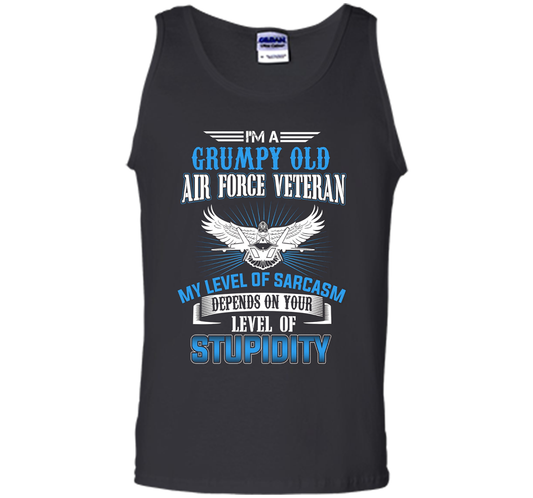I'm A Grumpy Old Air Force Veteran T-shirt Black S