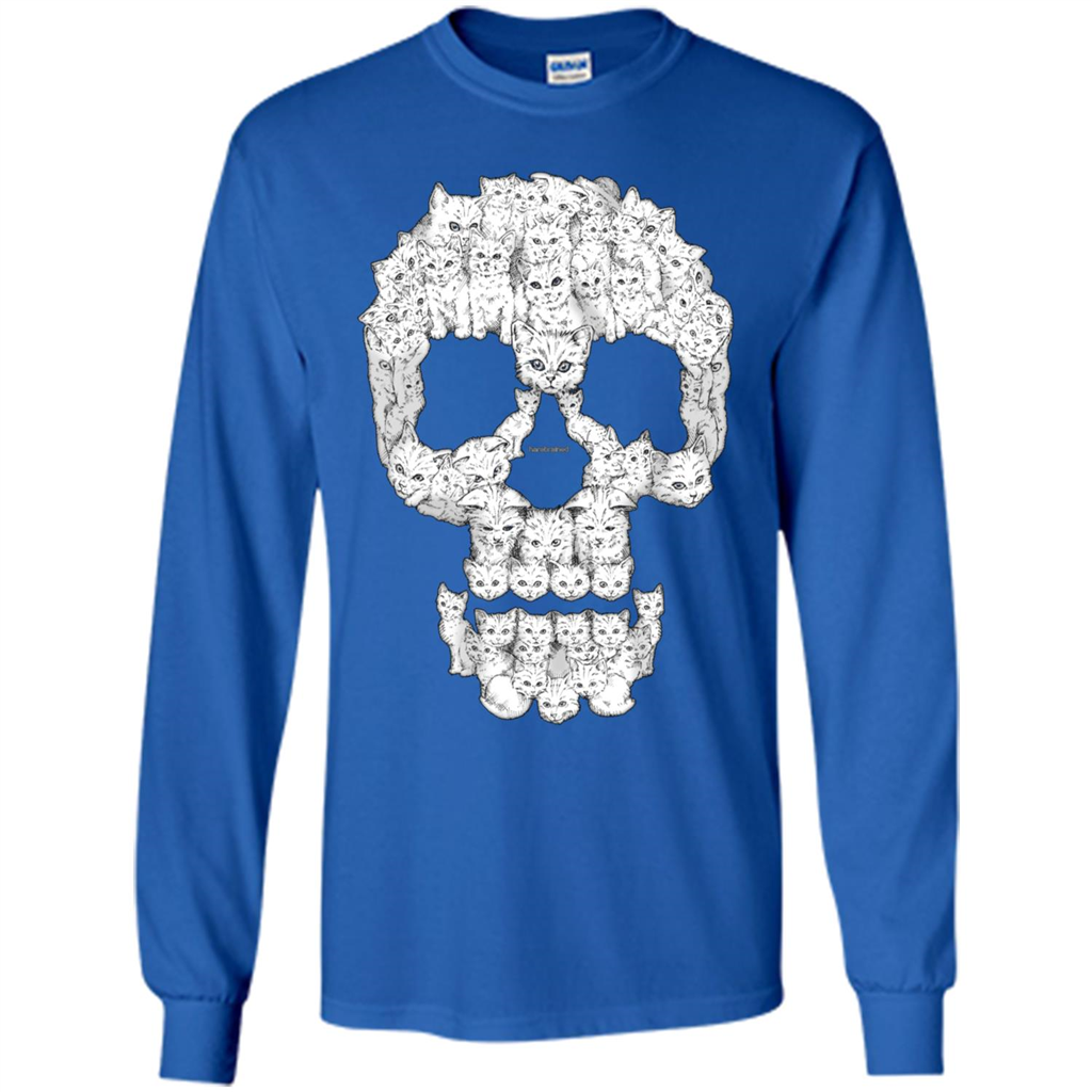 Skulls Are For Pussies Cats T-shirt Royal
