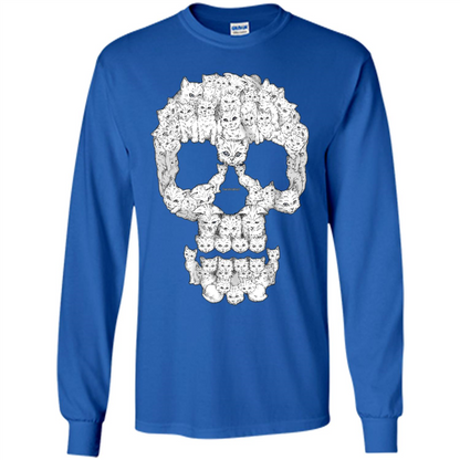 Skulls Are For Pussies Cats T-shirt Royal