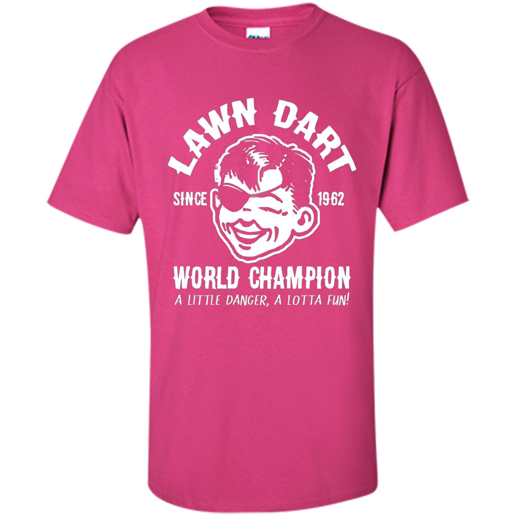 Lawn Dart Since 1962 World Champion Backyard Game T-shirt Heliconia