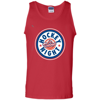 Hockey Night In Detroyet T-shirt Red