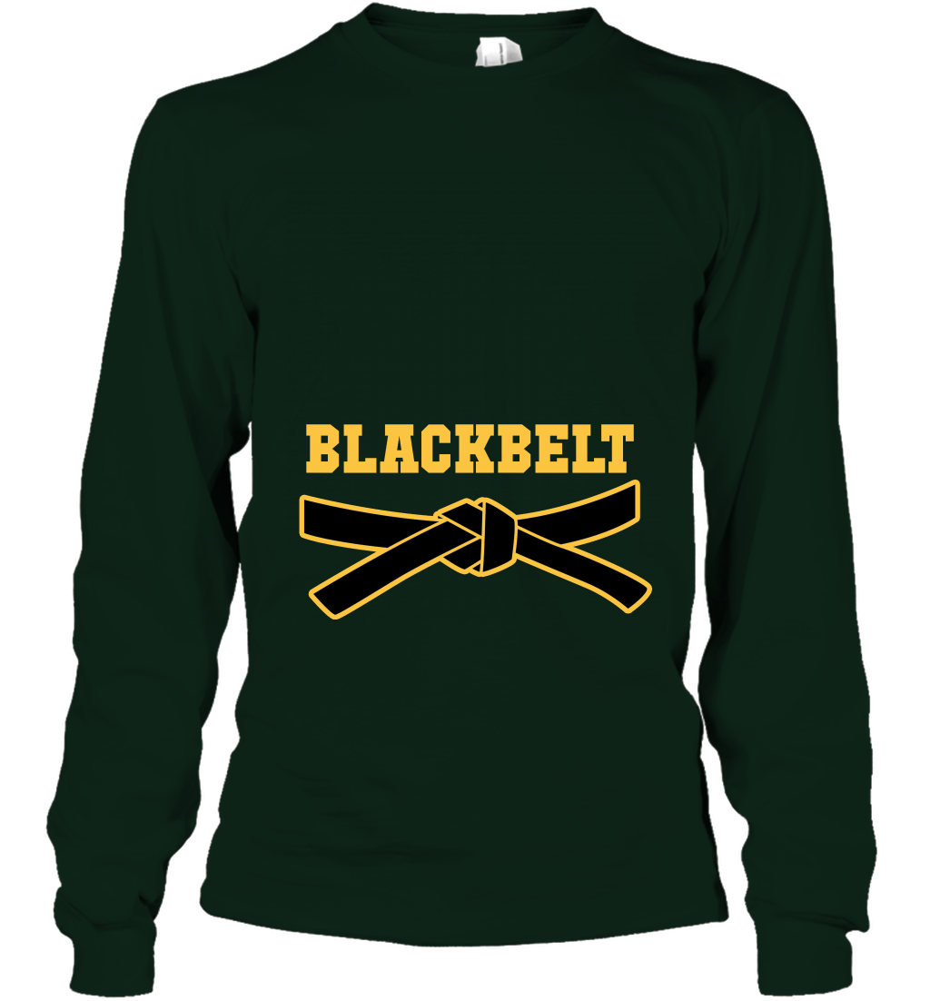 Black Belt Shirt Long Sleeve T-Shirt Long Sleeve T-Shirt Forest Green