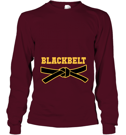 Black Belt Shirt Long Sleeve T-Shirt Long Sleeve T-Shirt Maroon