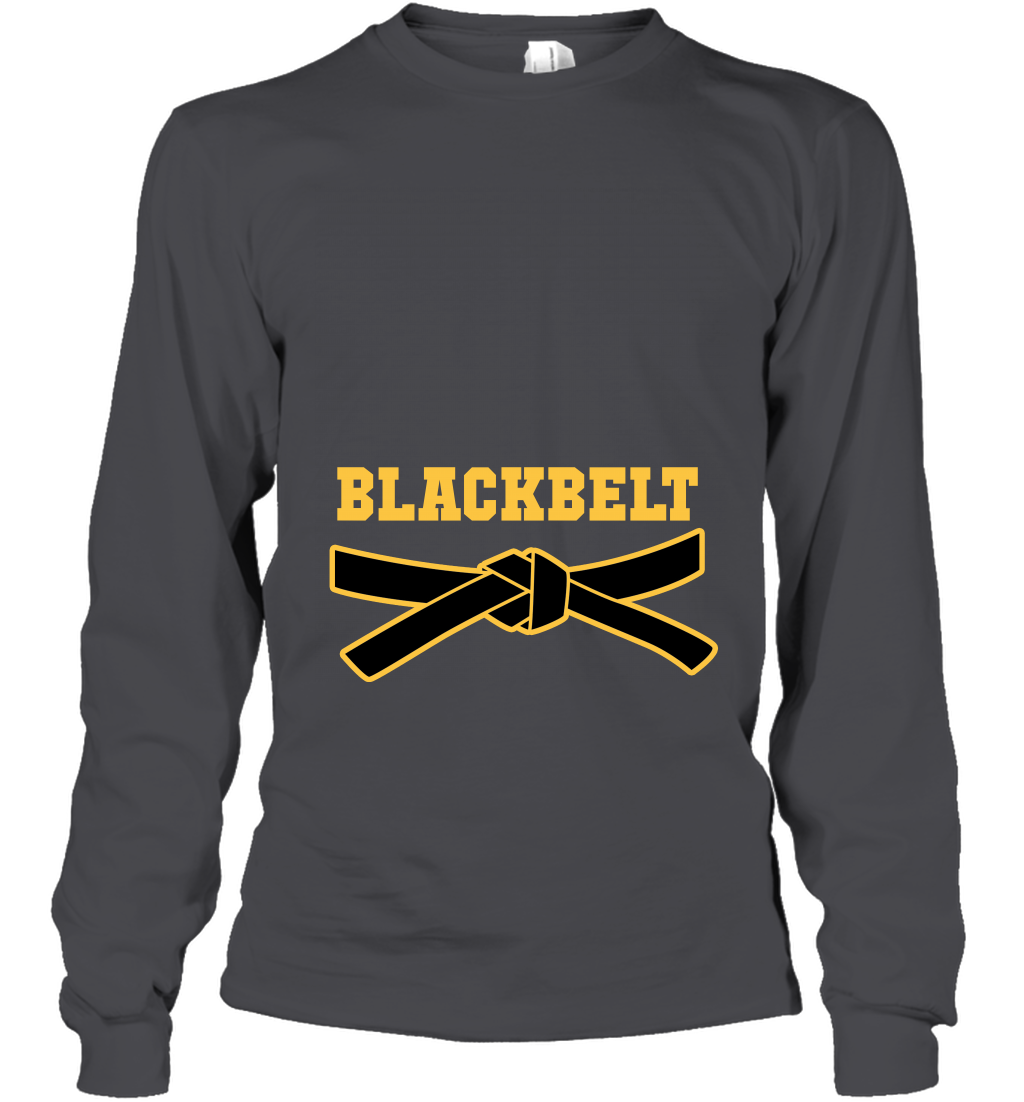 Black Belt Shirt Long Sleeve T-Shirt Long Sleeve T-Shirt Dark Heather