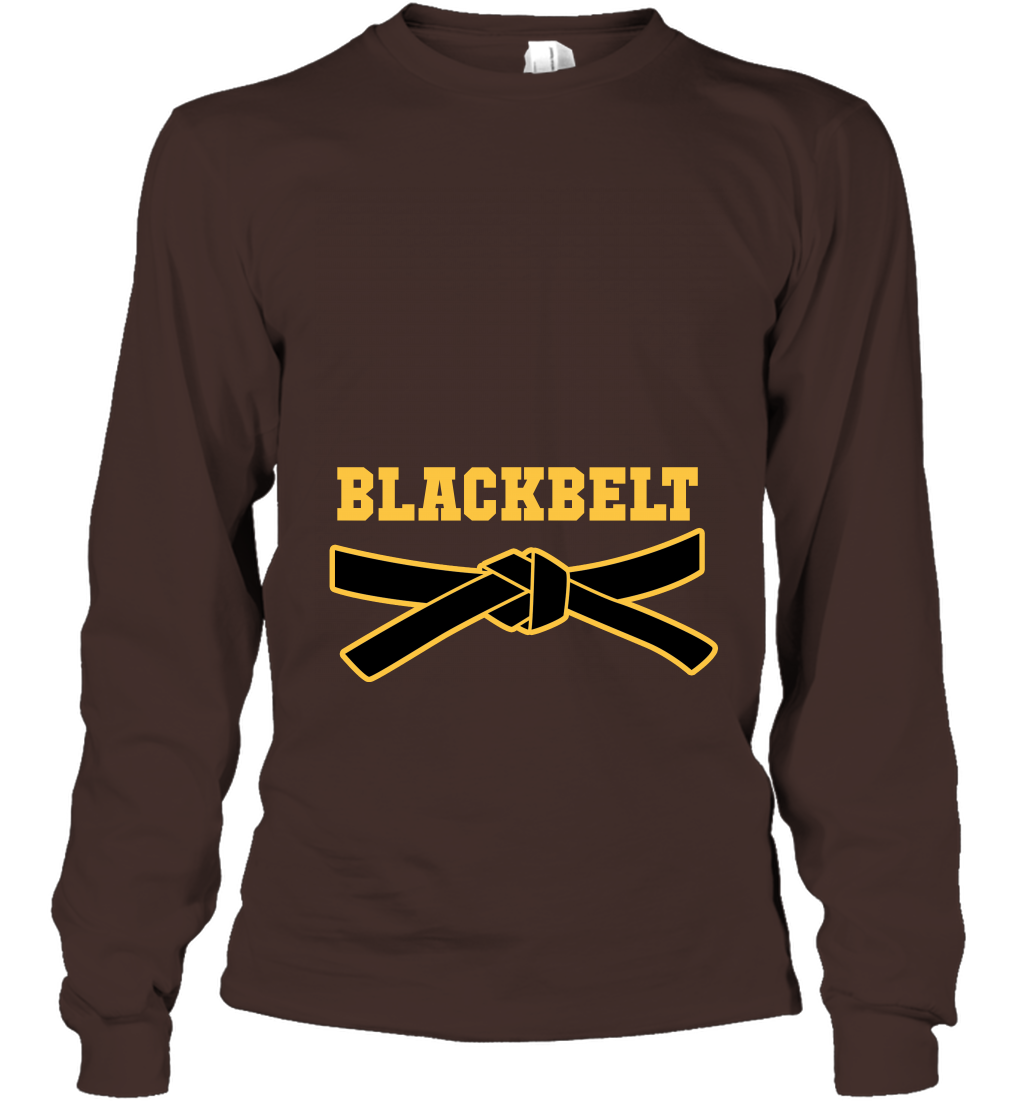 Black Belt Shirt Long Sleeve T-Shirt Long Sleeve T-Shirt Dark Chocolate