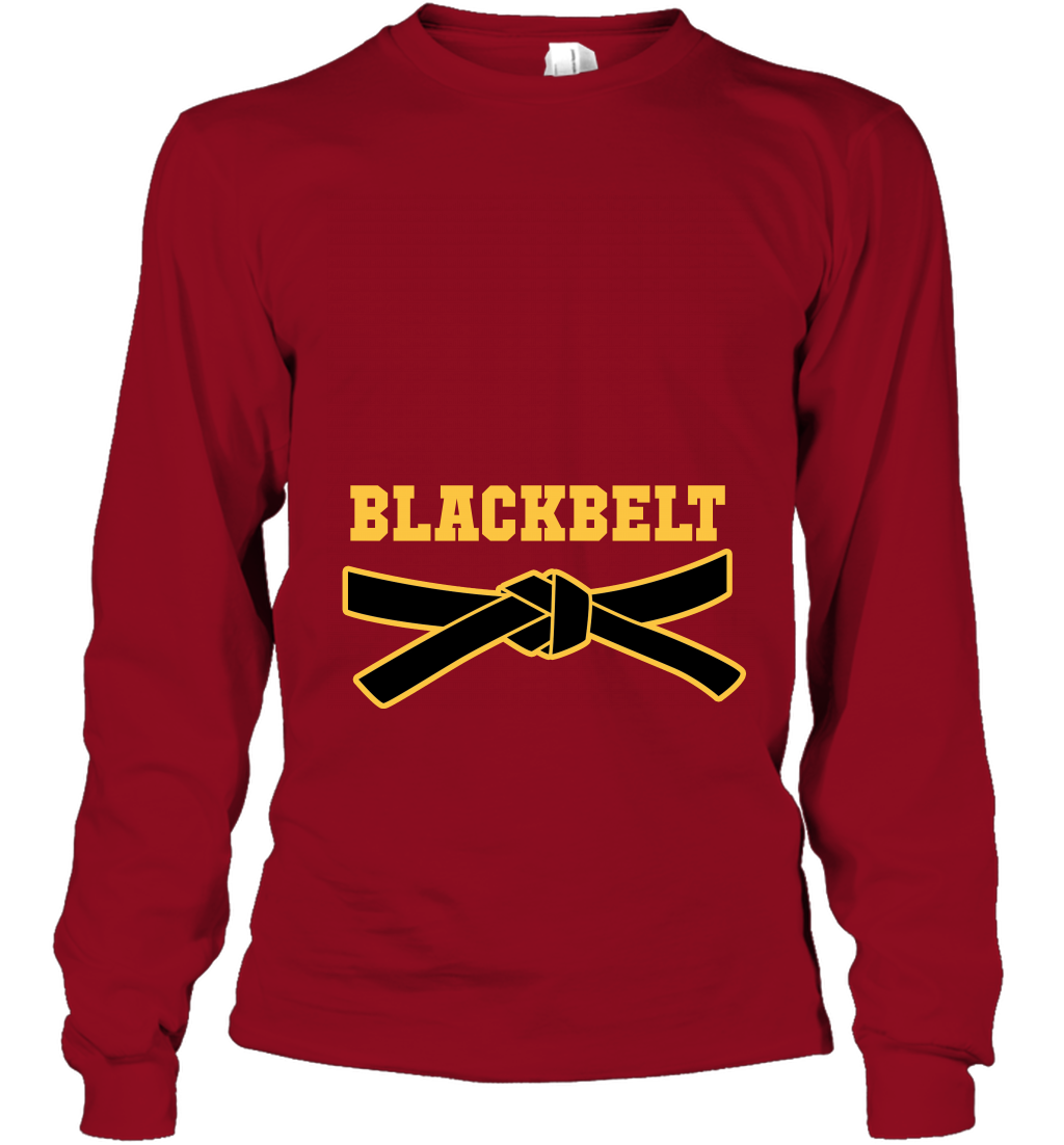Black Belt Shirt Long Sleeve T-Shirt Long Sleeve T-Shirt Cardinal Red