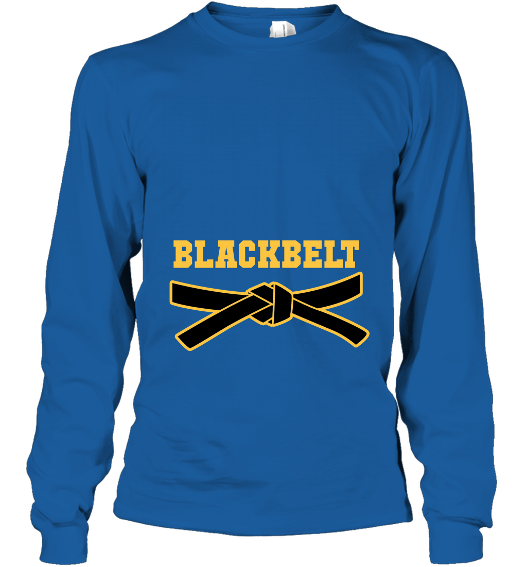 Black Belt Shirt Long Sleeve T-Shirt Long Sleeve T-Shirt Royal